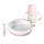 Kinderservice-Set mit Thermo-Teller & Lernbecher - Rosa - Bis zu 58% sparen