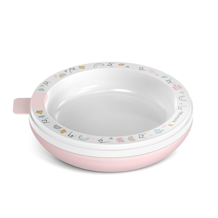 Kinderservice-Set mit Thermo-Teller & Lernbecher - Rosa - Bis zu 58% sparen