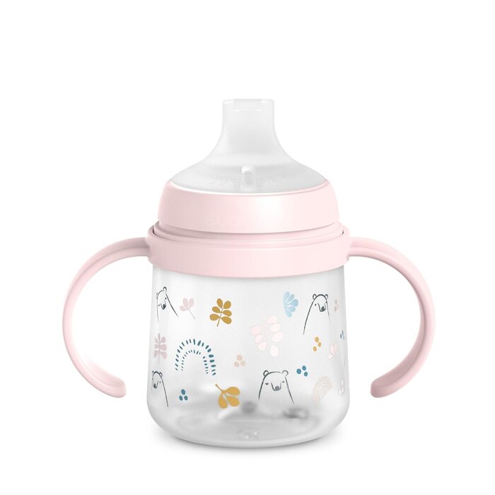 Kinderservice-Set mit Thermo-Teller & Lernbecher - Rosa - Bis zu 58% sparen