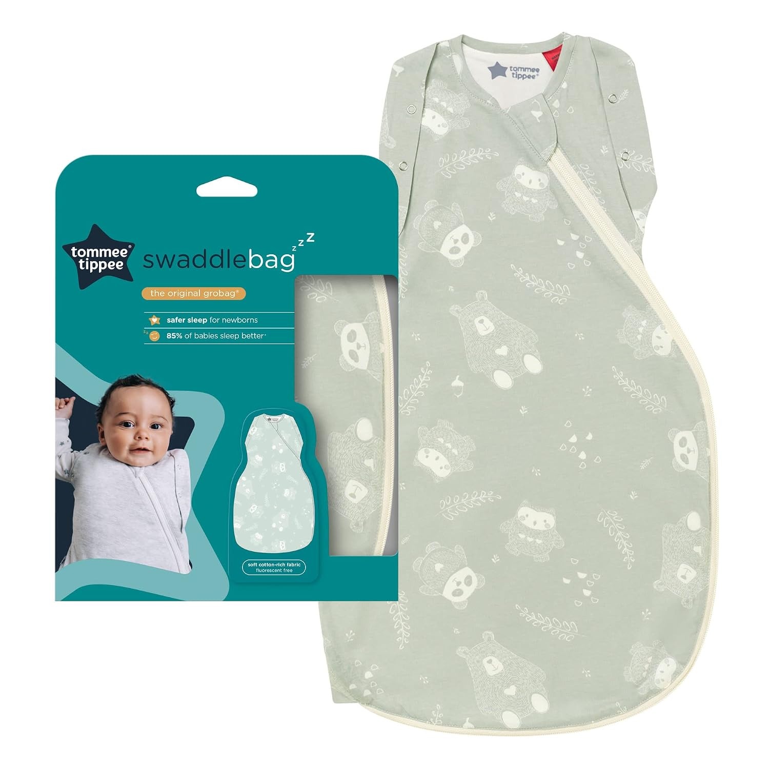 Tommee Tippee Babypucksack 3-6 Monate 2.5 TOG | Woodland Design | Bis zu 61% Rabatt