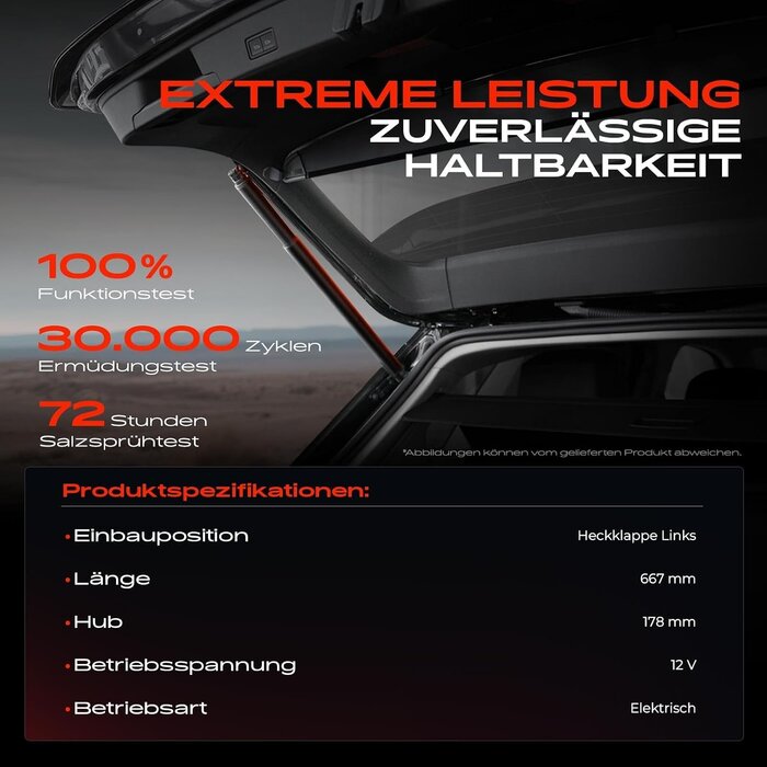 Frankberg Elektrischer Heckklappendämpfer links - bis zu 61% Rabatt im Outlet