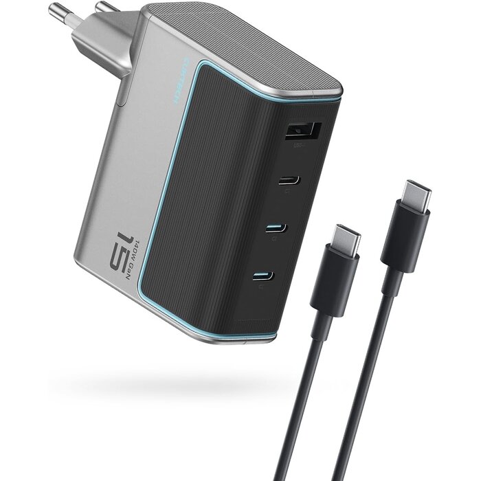 140W USB-C Schnellladegerät - GaN-Technologie - Jetzt bis zu 61% sparen