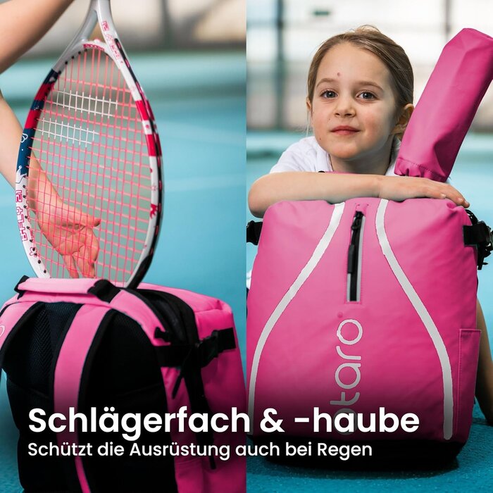 Tennisrucksack für Kinder 19L Pink - Mit Schuhfach - Bis zu 59% Rabatt