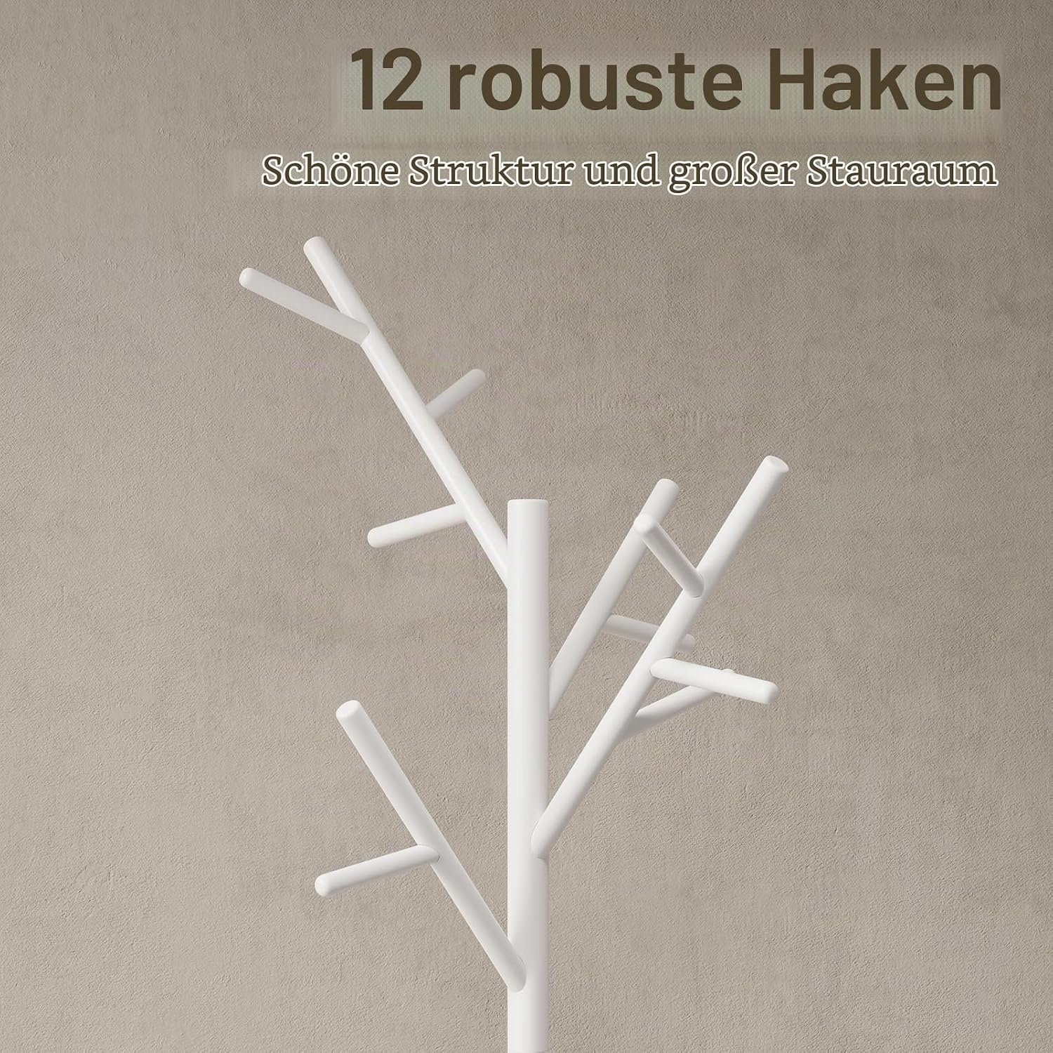 Garderobenständer aus Holz, 12 Haken, 180 cm - bis zu 64% Rabatt
