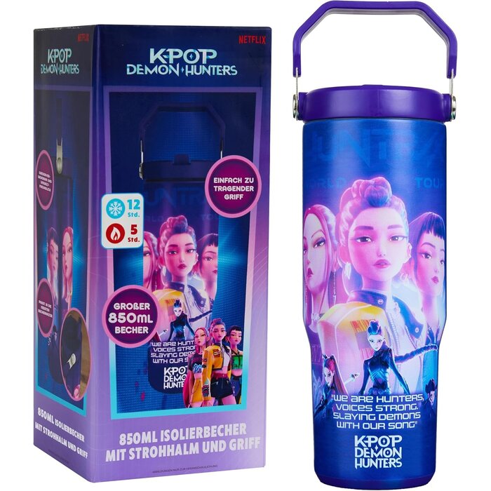 Isolierter Edelstahl Trinkbecher 850ml - Demon Hunters Design - bis zu 59% Rabatt