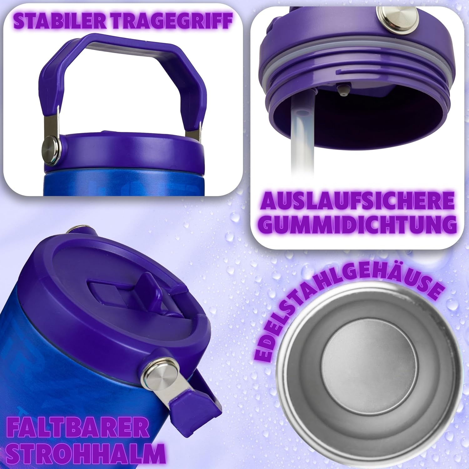 Isolierter Edelstahl Trinkbecher 850ml - Demon Hunters Design - bis zu 59% Rabatt