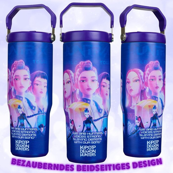 Isolierter Edelstahl Trinkbecher 850ml - Demon Hunters Design - bis zu 59% Rabatt