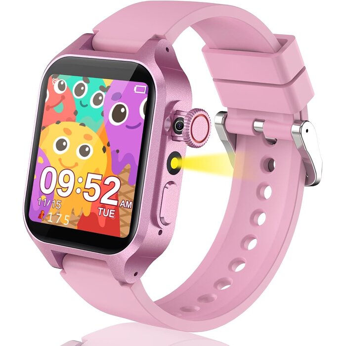 Kinder-Smartwatch mit 32 Spielen & Kamera - Rosa - bis zu 64% Rabatt