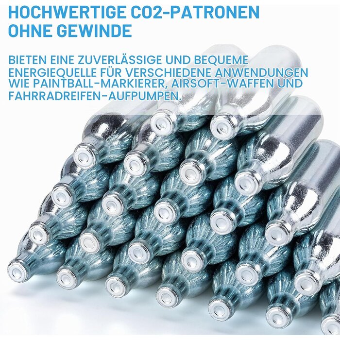 CO2-Kartuschen für Paintball & Airsoft - Hochrein - Jetzt bis zu 58% sparen