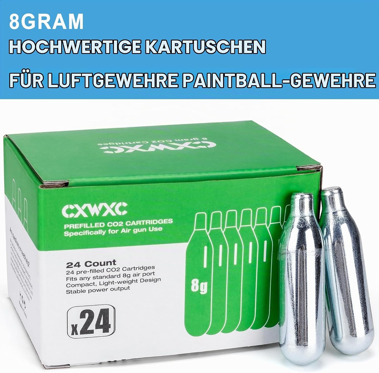 CO2-Kartuschen für Paintball & Airsoft - Ölfrei & auslaufsicher - bis zu 58% Rabatt