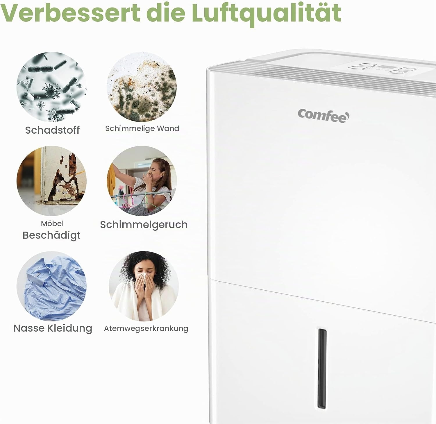 Luftentfeuchter 12L für 20m² - 34% Rabatt auf Retourenware