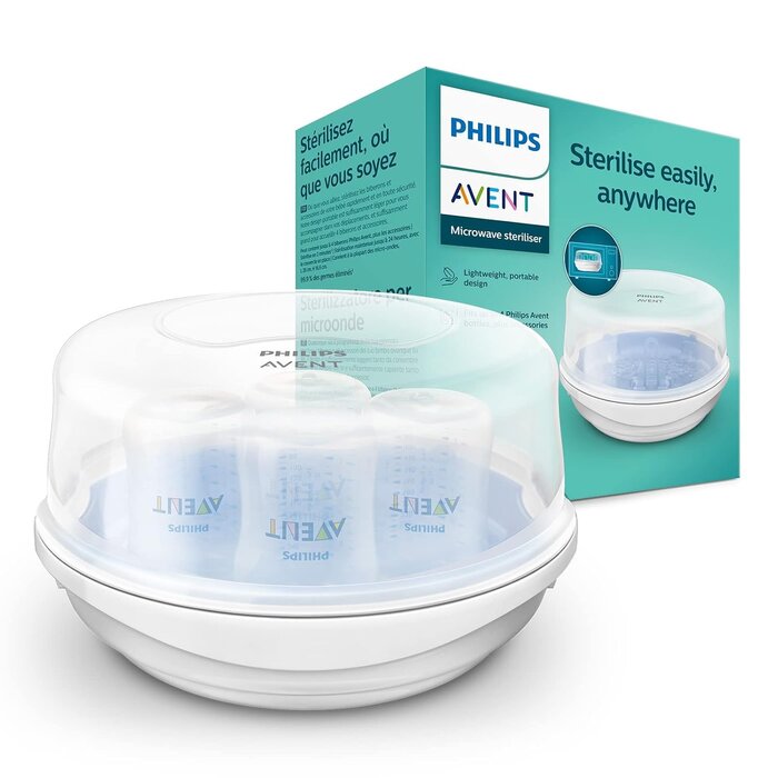 Philips Avent Mikrowellen-Dampfsterilisator für Babyflaschen - jetzt bis zu 59% Rabatt