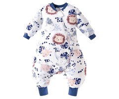 Babyschlafsack mit Füßen & abnehmbaren Ärmeln - Zebra-Löwe - bis zu 56% Rabatt