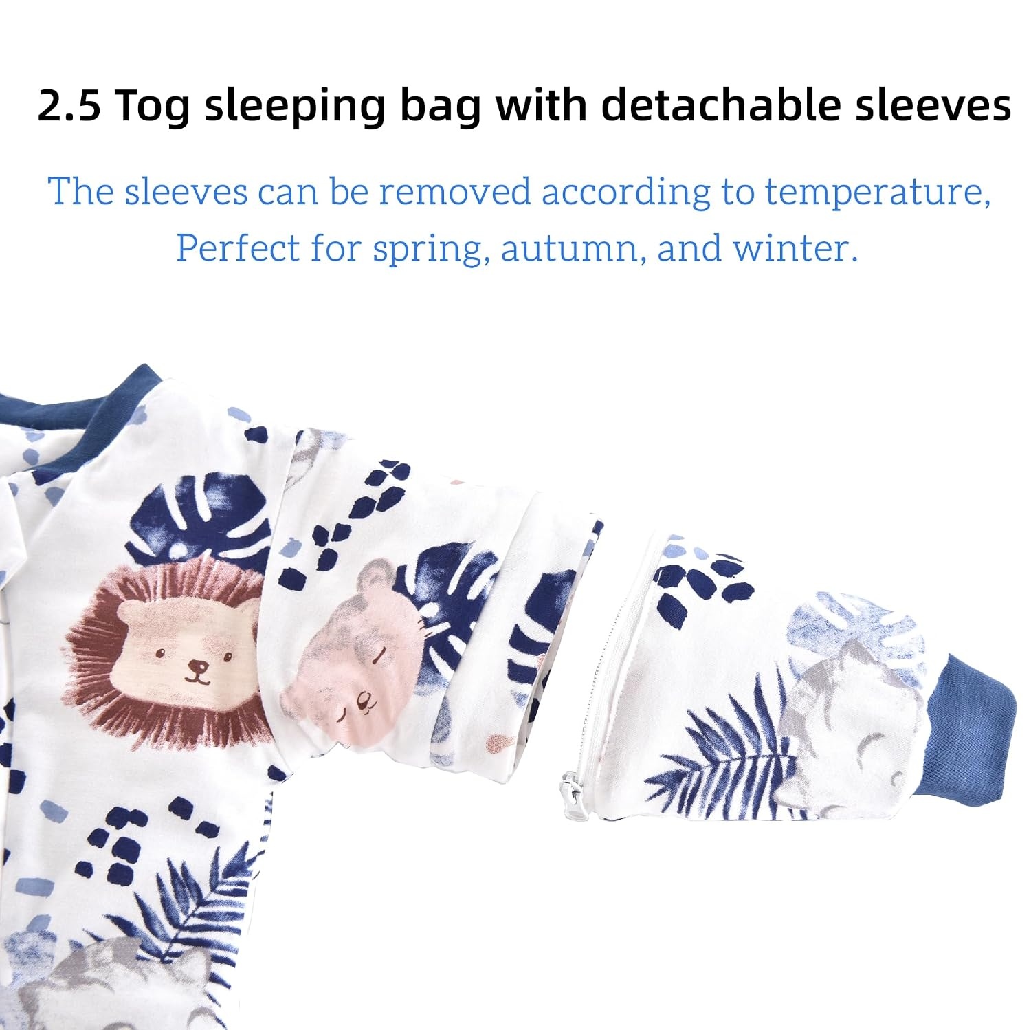 Warmer Baby-Schlafsack mit Füßen & abnehmbaren Ärmeln, 2,5 TOG, bis zu 60% Rabatt
