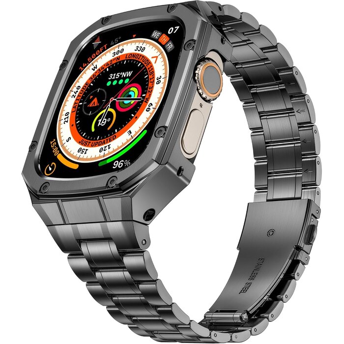 Edelstahl-Armband & Gehäuse-Set für Apple Watch 42/44mm - bis zu 57% Rabatt