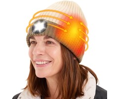 Beheizbare Unisex-Mütze mit LED & Akku - bis zu 50% Rabatt