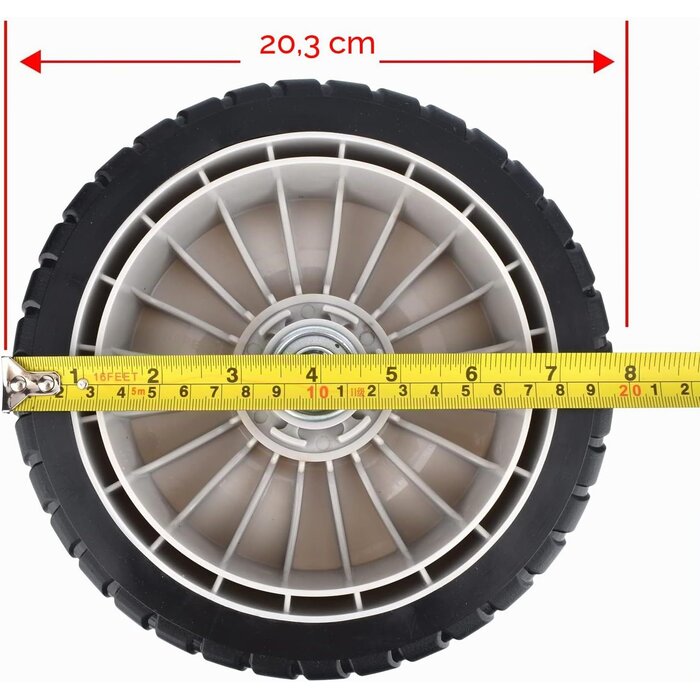 2x Rasenmäher Hinterrad 8 Zoll - Kompatibel mit HR-Serien - bis zu 60% Rabatt