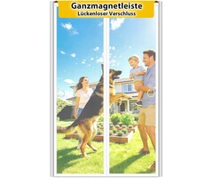 Magnet-Fliegengitter 100x210 cm weiß - Insektenschutz - jetzt bis zu 53% Rabatt