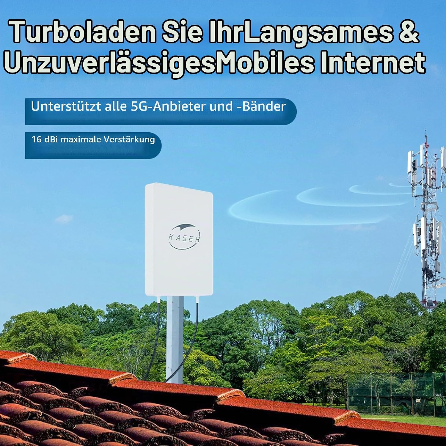 5G Richtantenne N78 MIMO 15dBi 3300-3800 MHz - bis zu 64% Rabatt