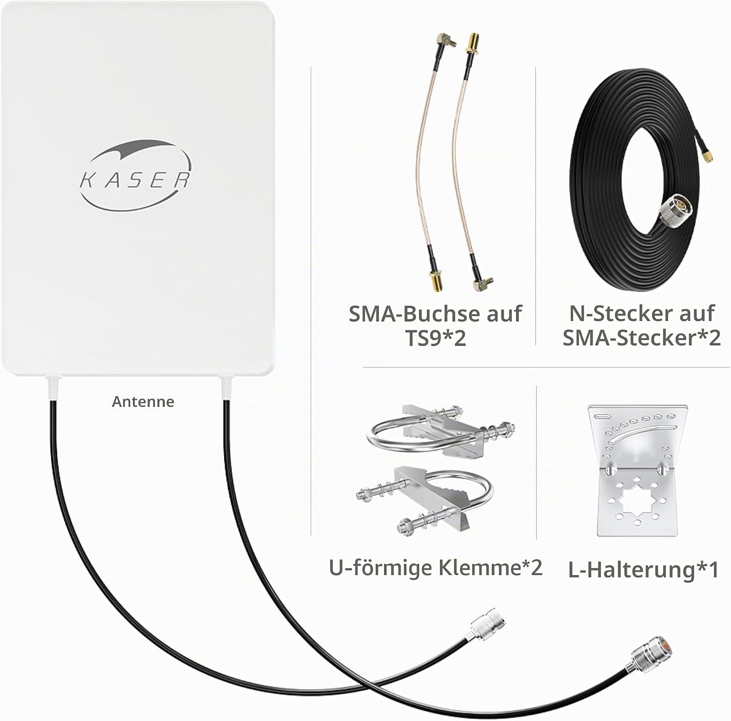 5G Richtantenne N78 MIMO 15dBi 3300-3800 MHz - bis zu 64% Rabatt