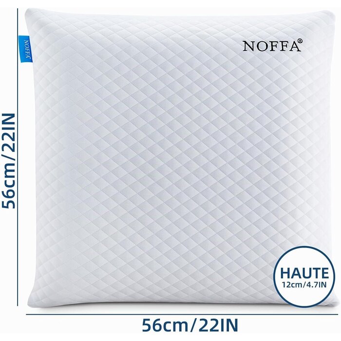 Viskoelastisches Kopfkissen-Set 56x56 cm - bis zu 61% Rabatt