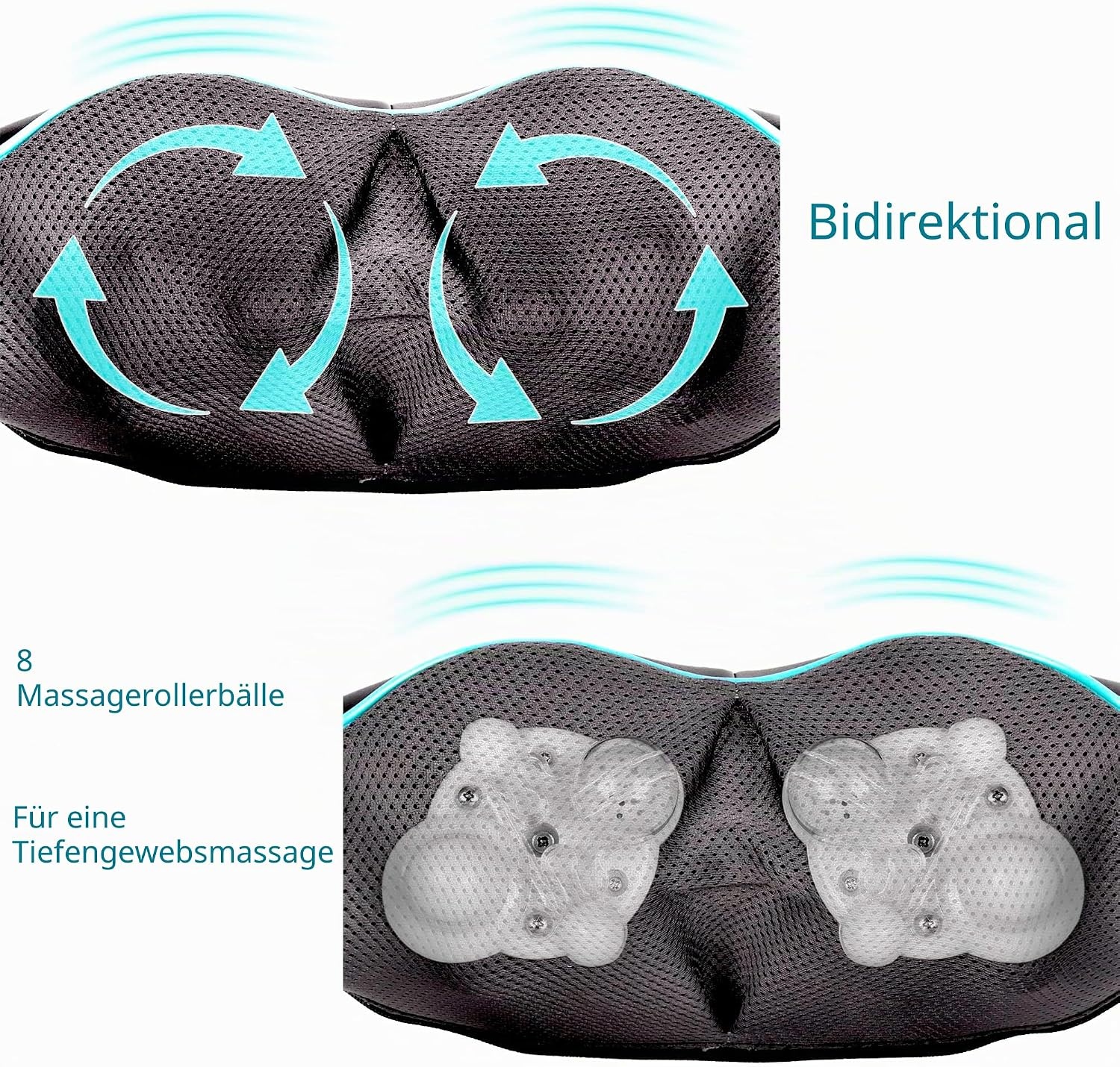 Elektrisches Shiatsu-Massagegerät mit Wärmefunktion - jetzt bis zu 61% sparen