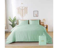 Luxus Bambus Bettwäsche 200x220 cm Grün - bis zu 59% Rabatt