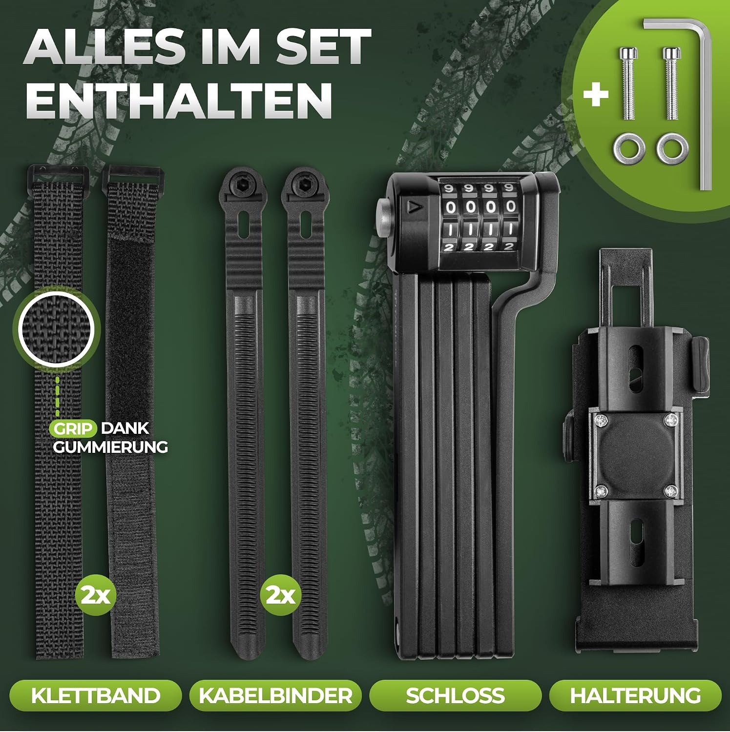 Faltbares Zahlenschloss 90 cm - Hochsicherheits-Stahl - bis zu 33% reduziert