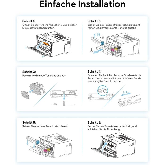 Original Tonerkartusche für Laserdrucker - Schwarz - bis zu 29% Rabatt