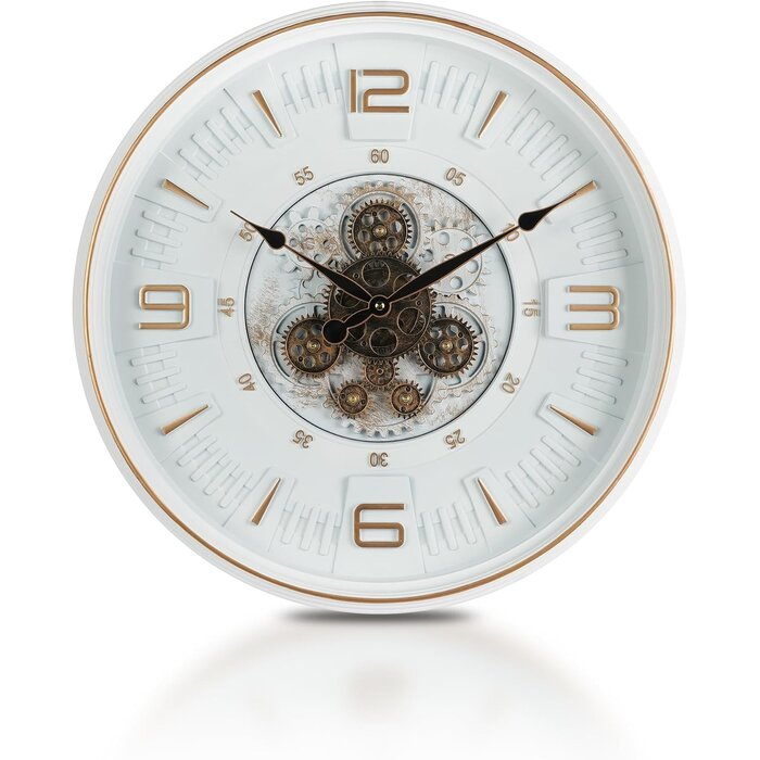 Industrie-Wanduhr mit beweglichen Zahnrädern 50 cm - bis zu 62% Rabatt