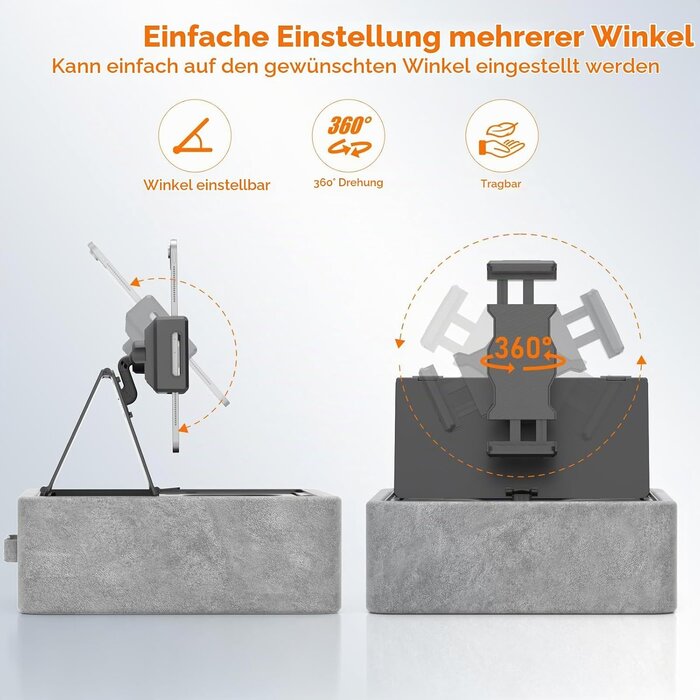 Tablet-Kissenhalterung mit Getränkehaltern & 360° Clip - Jetzt bis zu 61% sparen