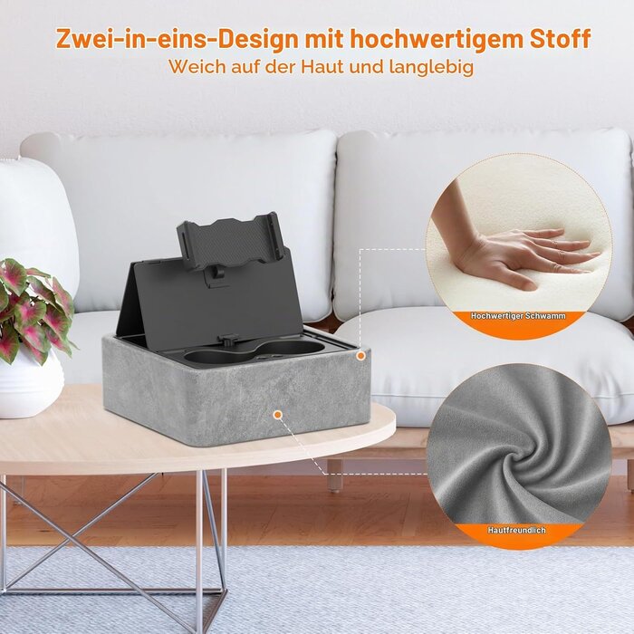 Tablet-Kissenhalterung mit Getränkehaltern & 360° Clip - Jetzt bis zu 61% sparen