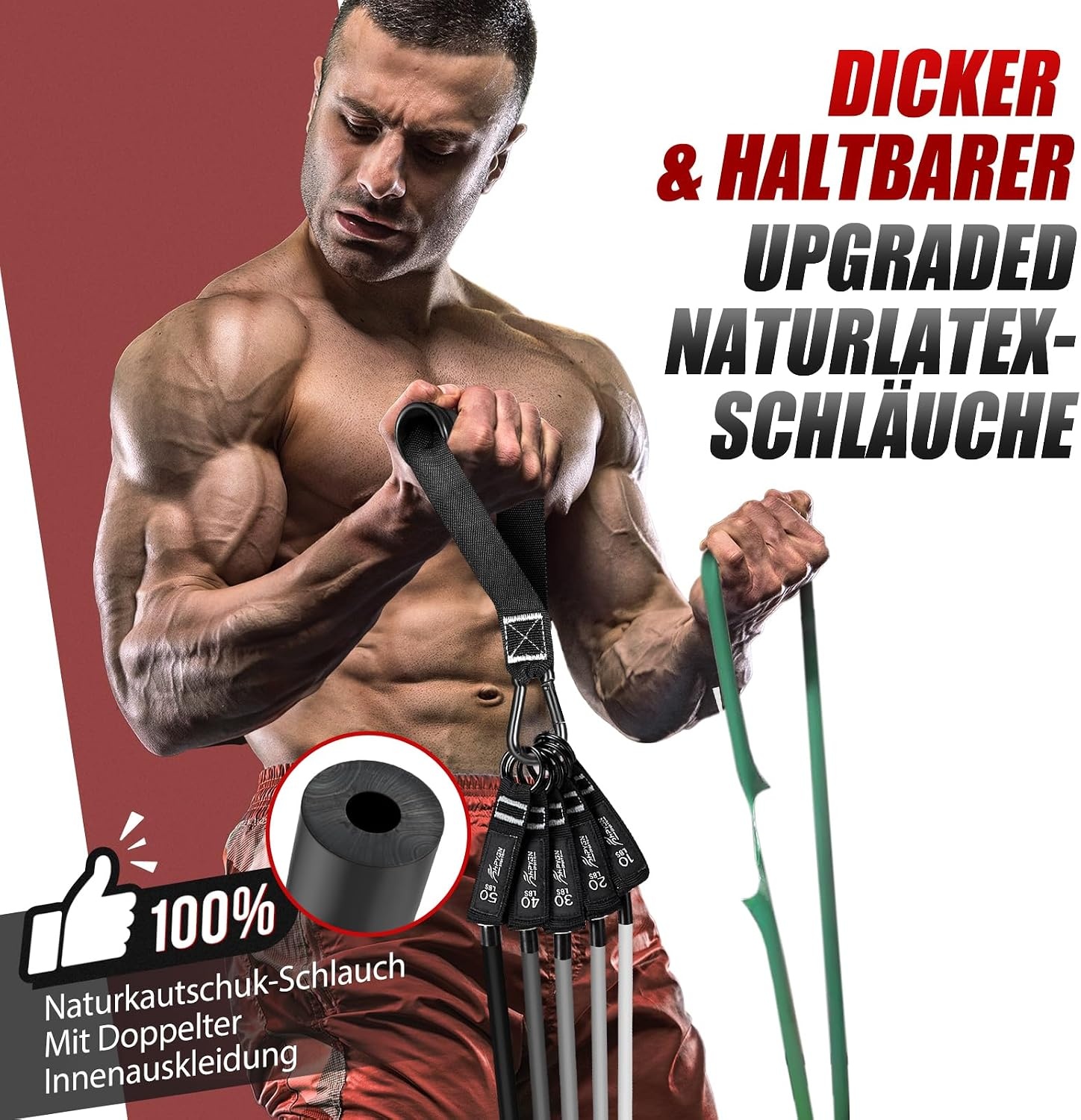 Widerstandsbänder-Set 68 kg - Profi-Training für zuhause - bis zu 32% günstiger