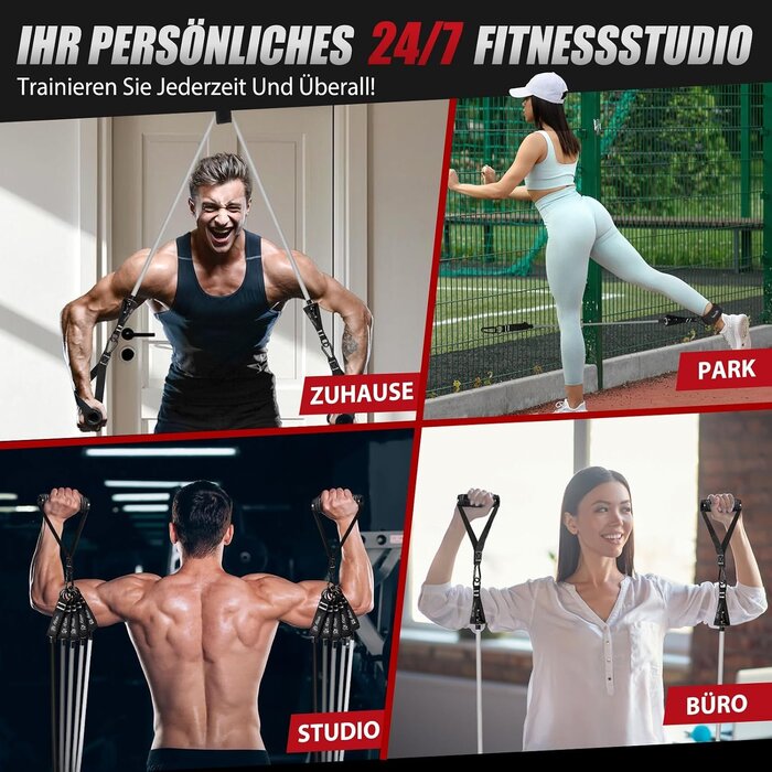 Widerstandsbänder-Set 68 kg - Profi-Training für zuhause - bis zu 32% günstiger