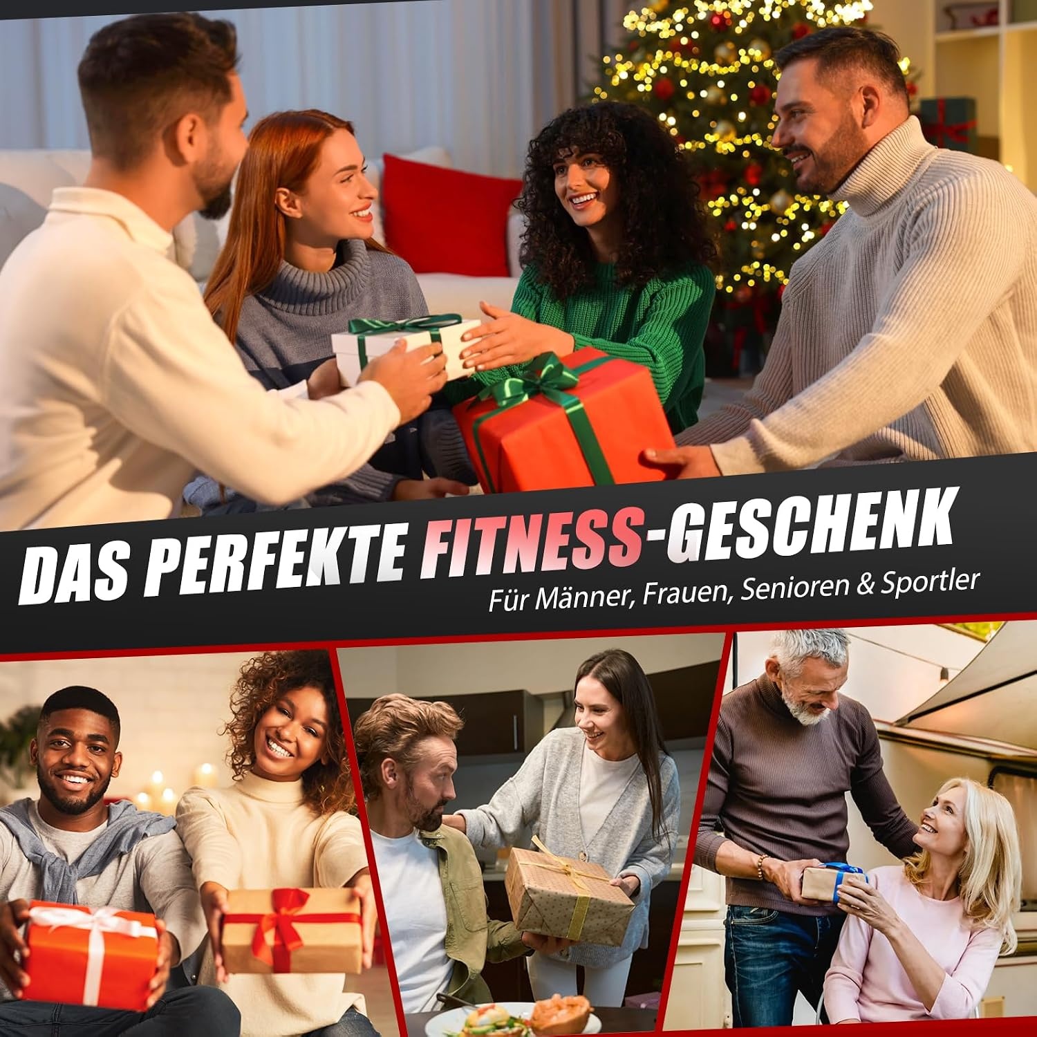 Widerstandsbänder-Set 68 kg - Profi-Training für zuhause - bis zu 32% günstiger