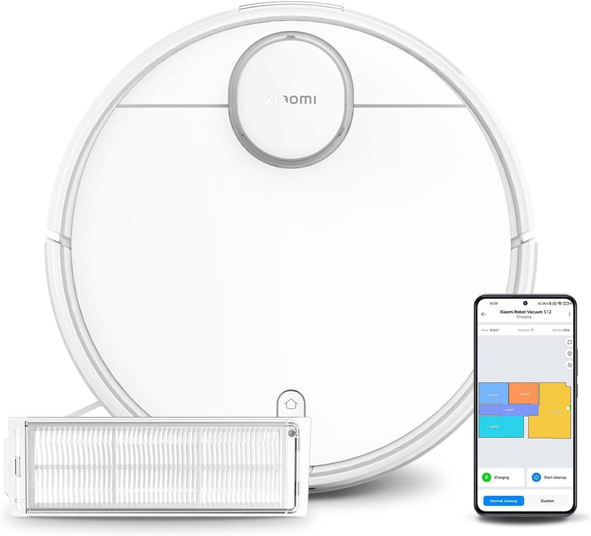 Xiaomi Saugroboter in Schwarz: Intelligente Navigation - jetzt bis zu 63% günstiger
