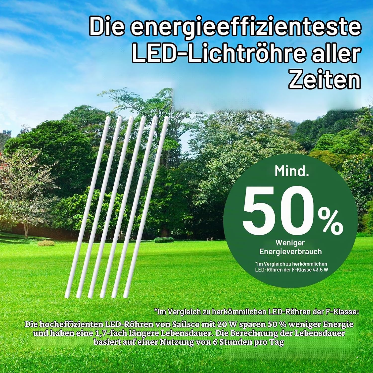 6x LED T8 Leuchtstoffröhren 150cm 20W 4000K - bis zu 63% günstiger