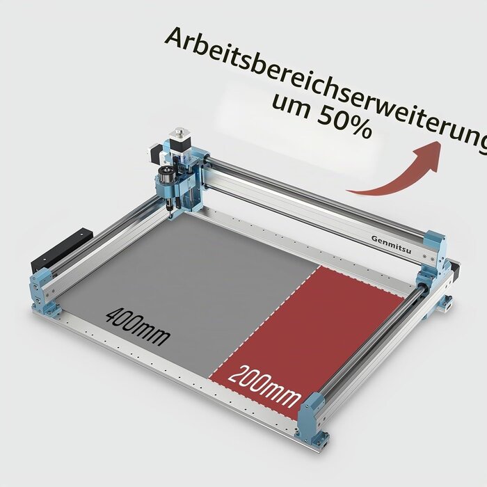 X-Achsen-Erweiterungsset für CNC-Fräse 600x400 mm - Sparen Sie bis zu 65%