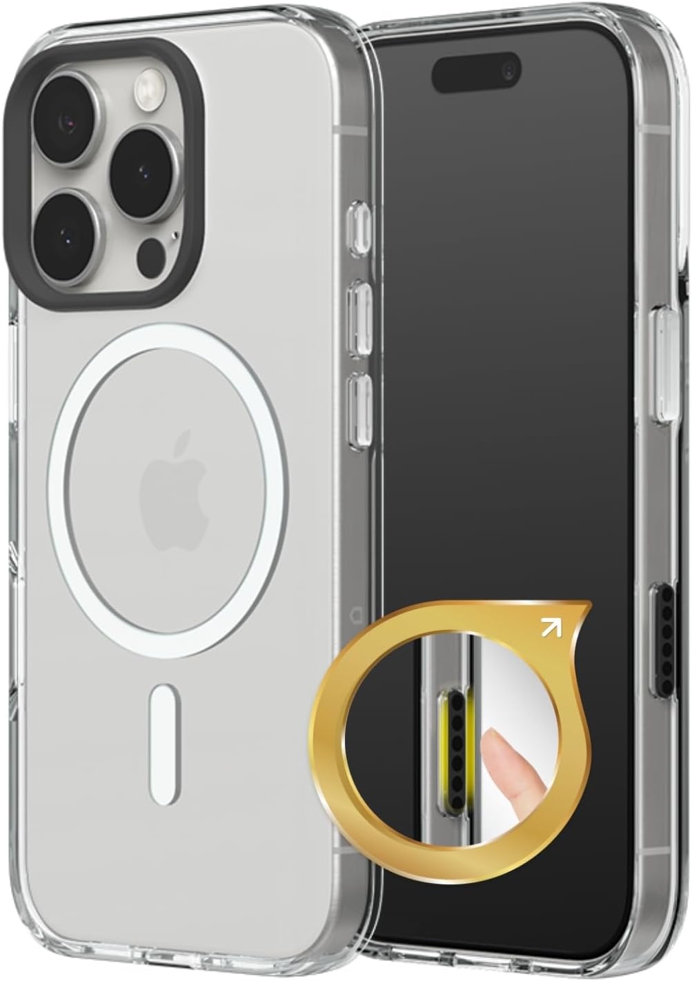 iPhone 16 Pro Schutzhülle MagSafe & Kamera-Steuerung - Schwarz | Bis zu 55% Rabatt