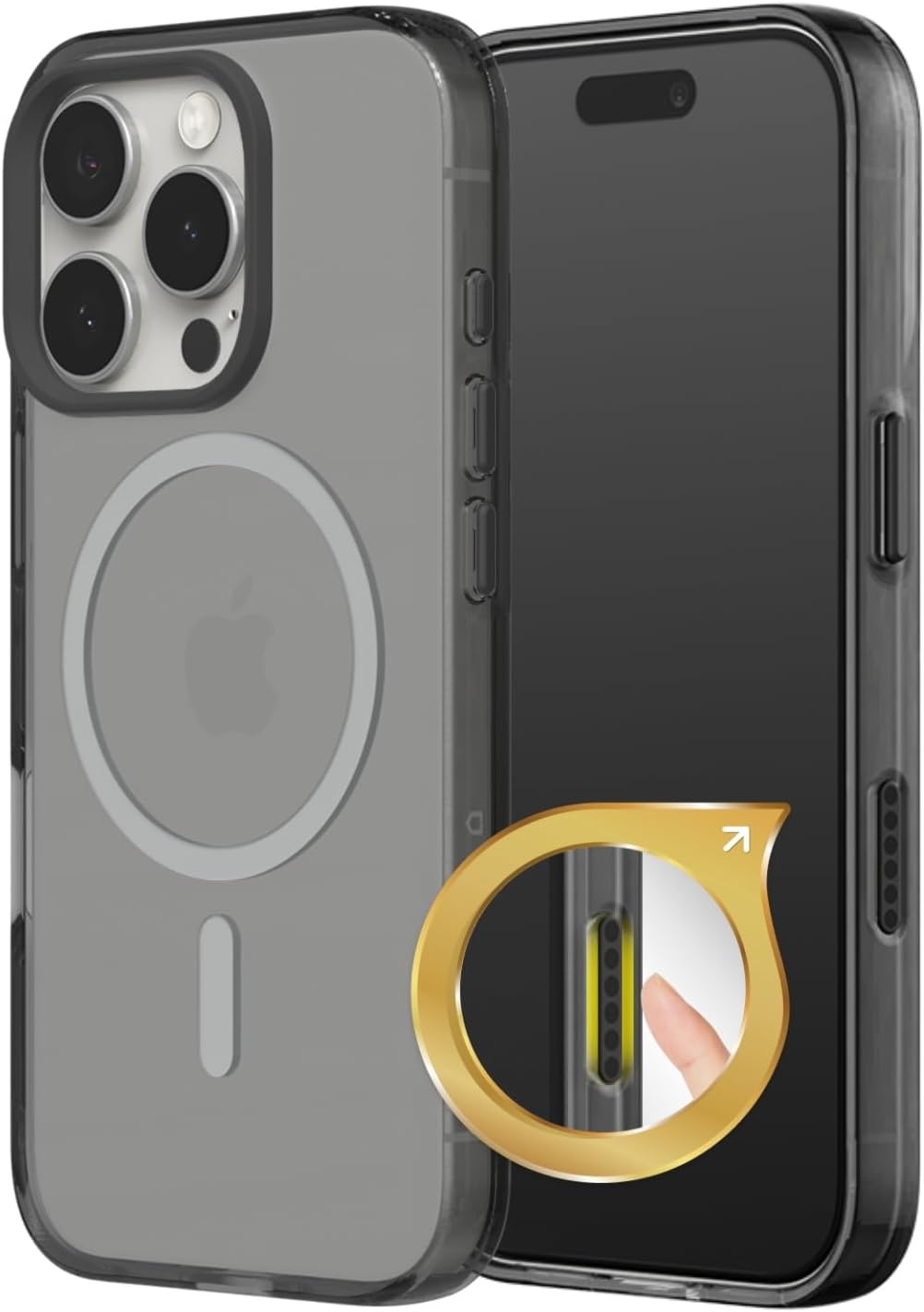 iPhone 16 Pro Schutzhülle MagSafe & Kamera-Steuerung - Schwarz | Bis zu 55% Rabatt