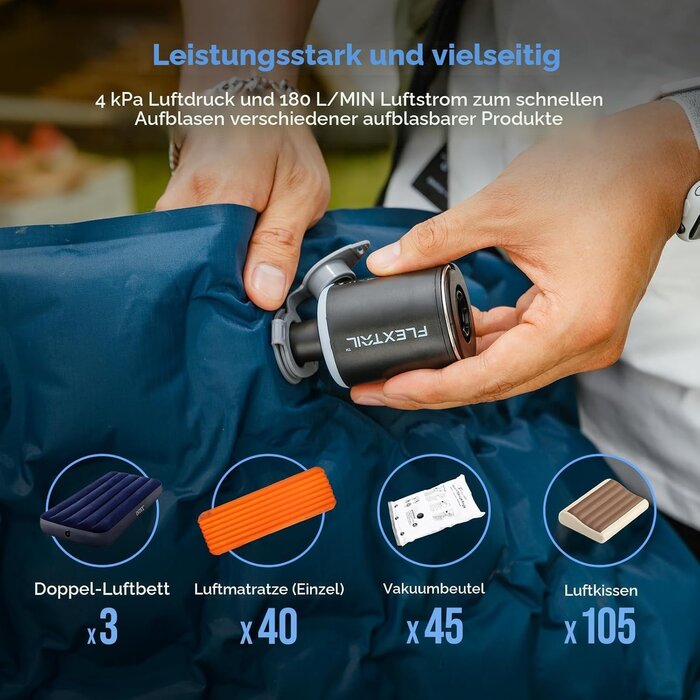 Tragbare elektrische Mini-Luftpumpe - jetzt bis zu 60% Rabatt sichern