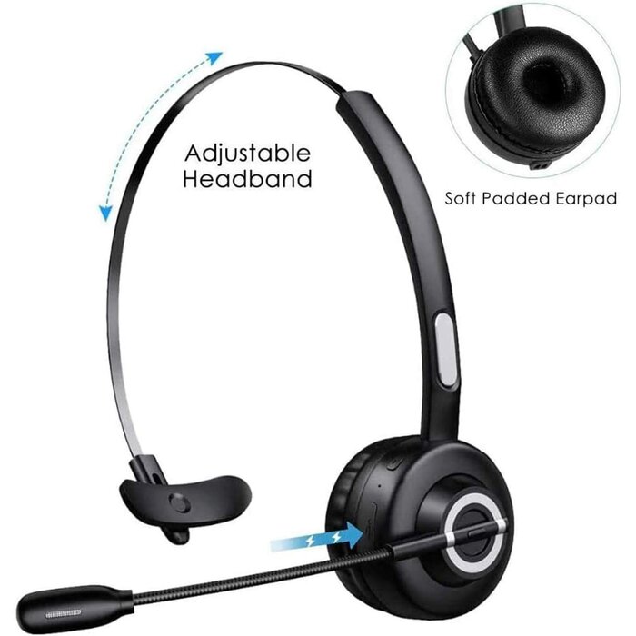 Kabelloses Bluetooth-Headset mit Ladestation - Bis zu 56% sparen