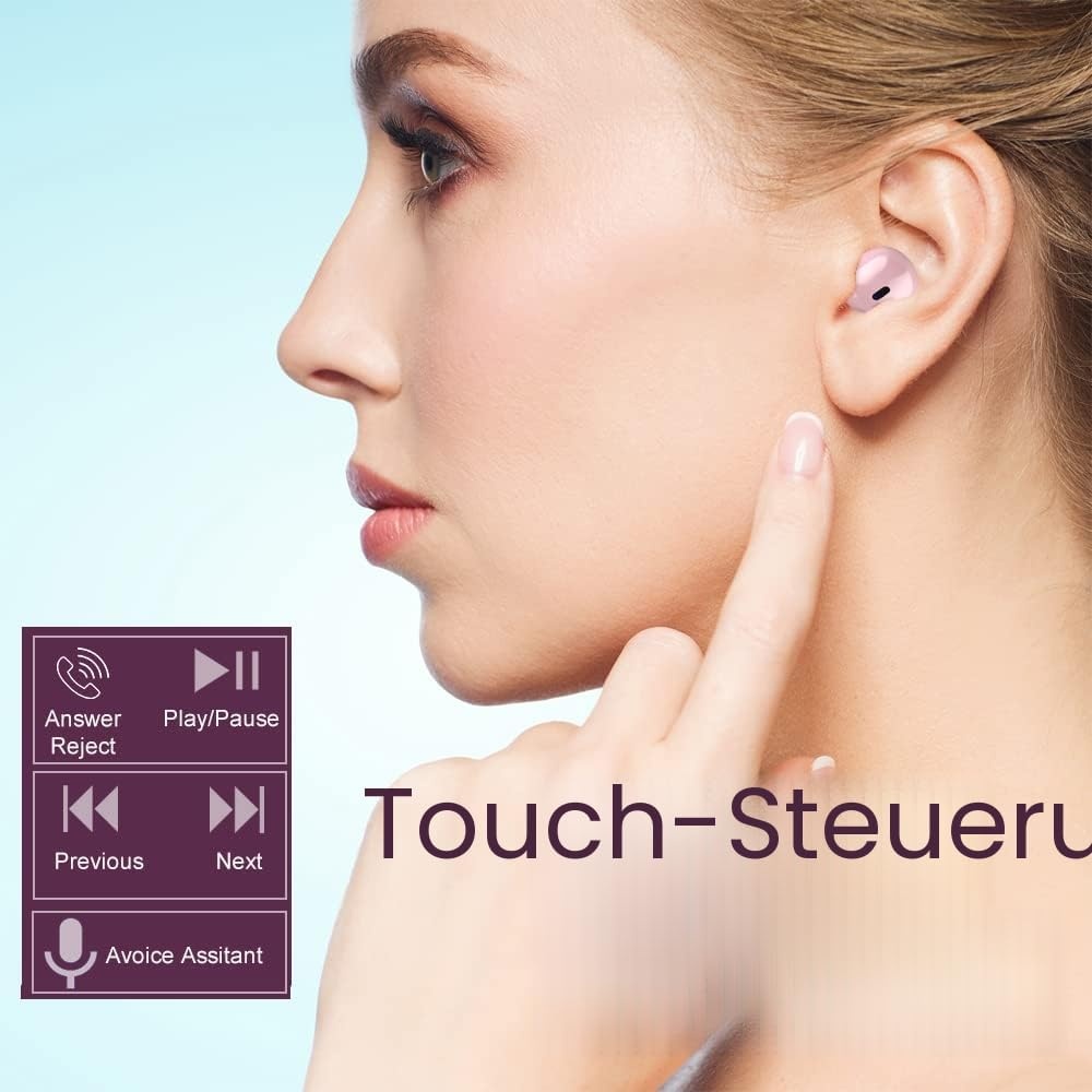 Kabellose Mini Bluetooth-Ohrhörer - Elfenbein, bis zu 57 % reduziert