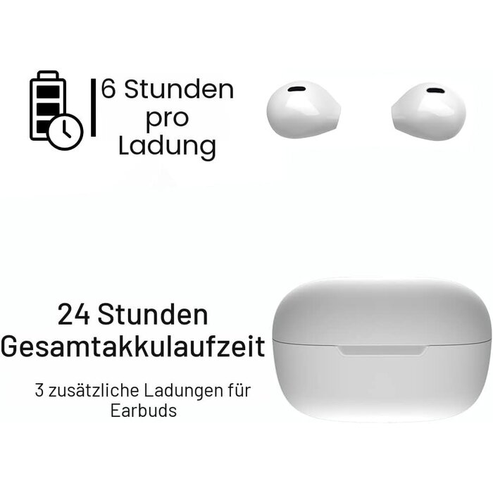 Kabellose Mini Bluetooth-Ohrhörer - Elfenbein, bis zu 57 % reduziert