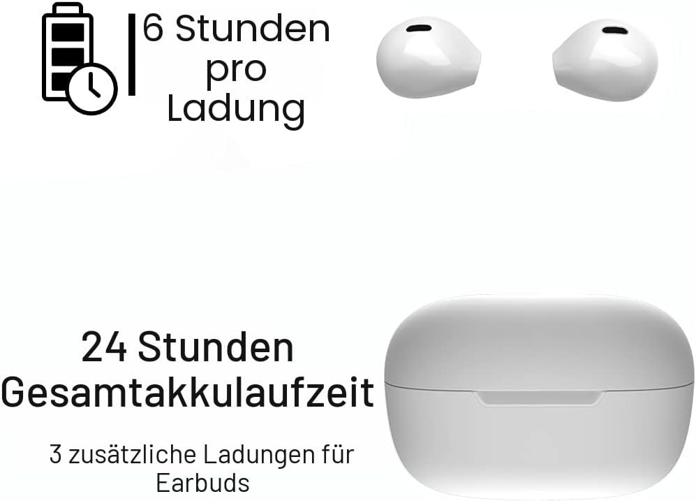 Kabellose Mini Bluetooth-Ohrhörer - Elfenbein, bis zu 57 % reduziert