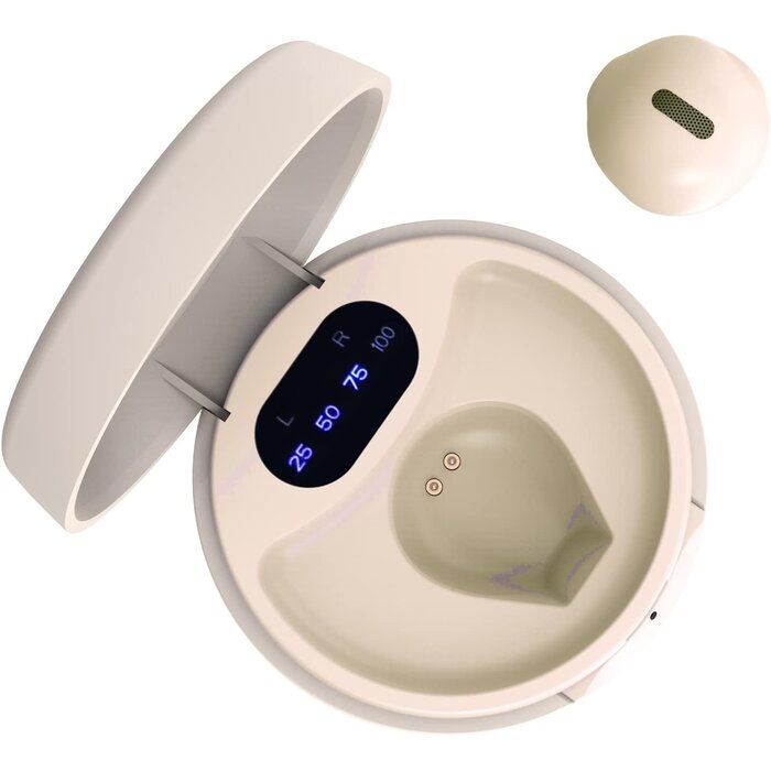 Kabellose Mini Bluetooth-Ohrhörer - Elfenbein, bis zu 57 % reduziert