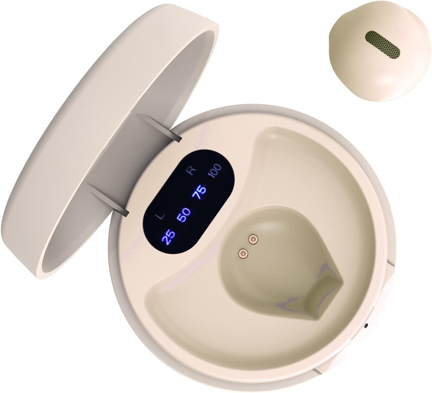 Kabellose Mini Bluetooth-Ohrhörer - Elfenbein, bis zu 57 % reduziert