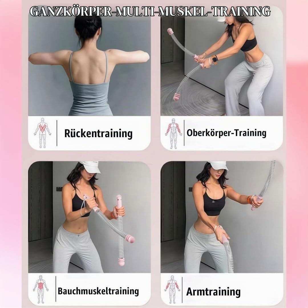 Kabelloses Battle Rope für effektives Home-Training, Rosa, bis zu 59% Rabatt