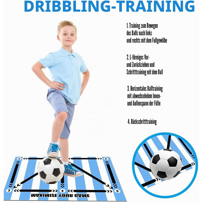 Fußball-Trainingsmatte für Dribbling & Ballkontrolle - Jetzt bis zu 57% sparen