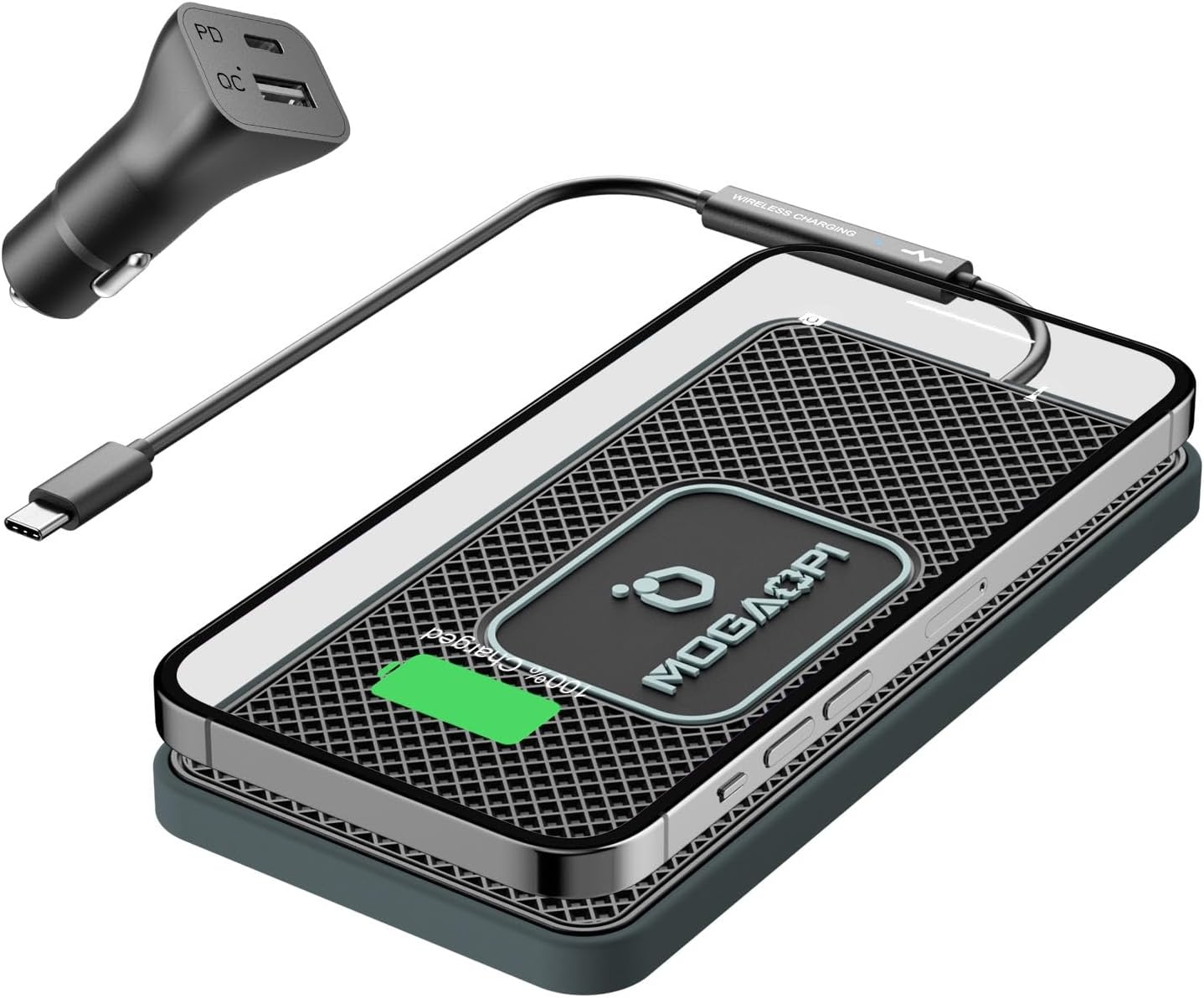 Kabellose KFZ-Ladestation 15W + 20W USB-Ladegerät - Jetzt bis zu 56% sparen